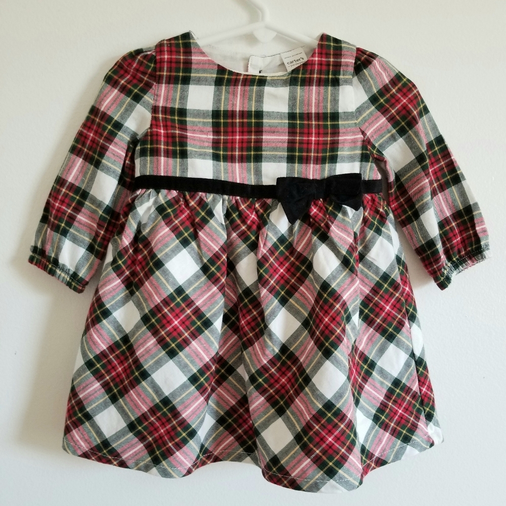 Plaid Long Sleeve Dress 9 M